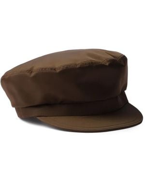 Prada Newsboy Cap - Brown