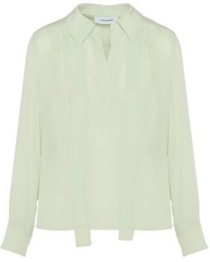 Yves Salomon Tie-Neck Blouse - Green