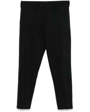 Officina 36 ストラップディテール パンツ - ブラック