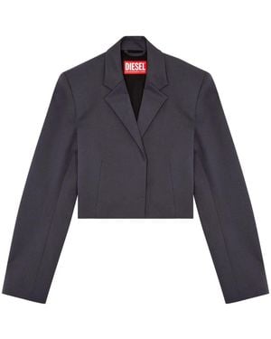 DIESEL G-Milla-P1 Stretch Woven-Blend Blazer - Blue