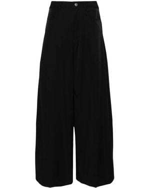 Andrea Ya'aqov High-Waisted Wide-Leg Pants - Black