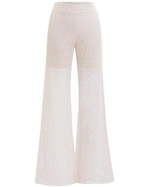 Saiid Kobeisy Knitted Trousers - White