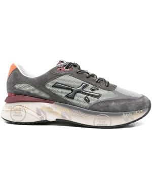 Premiata Sneakers mit Wildledereinsätzen - Grau