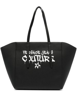 Versace Jeans Couture ロゴ ハンドバッグ - ブラック