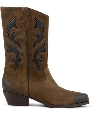Ba&sh Appliqué Cowboy Boots - Brown