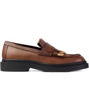 Jimmy Choo Tassel-Embellished Loafers - Brown