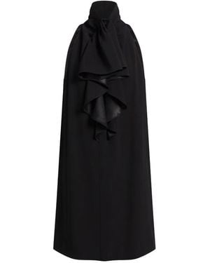 Alberta Ferretti Ruffled Halter-Neck Mini Dress - Black
