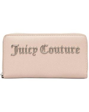Juicy Couture Logo-Plaque Zip-Around Wallet - Pink