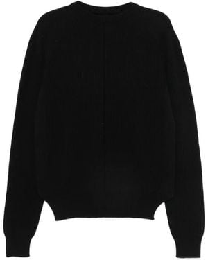 Rick Owens Maglione Lavorato A Maglia - Nero