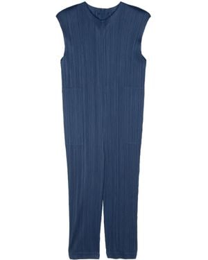 Pleats Please Issey Miyake Monthly Colours January Plissé Jumpsuit - Blue