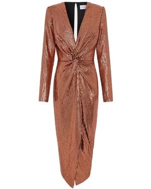 16Arlington Vesta Sequin-Embellished Midi Dress - Red