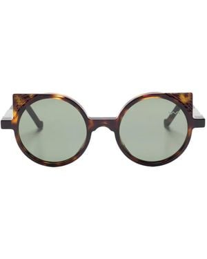 VAVA Eyewear Xl0012 Tortoiseshell Round-Frame Sunglasses - Brown