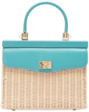 Rodo Bolso De Hombro Mediano Con Asa - Azul