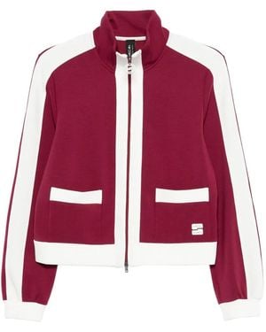Marc Cain Zip-Fastening Sweatshirt - Red