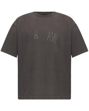 MISBHV Logo-Print Distressed T-Shirt - Grey