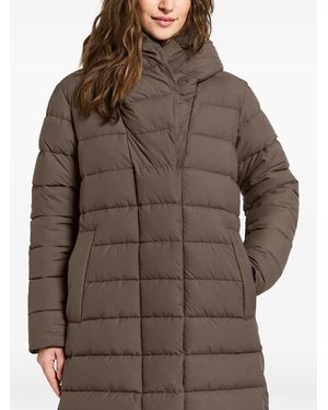 Didriksons Stella Quilted Hooded Coat - Brown