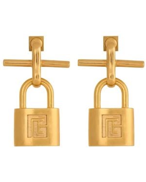 Balmain Pendientes con candado - Metálico