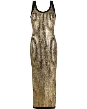 Balmain Langes Kleid - Mehrfarbig