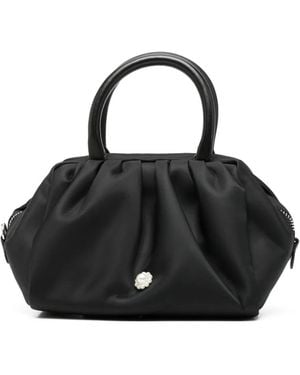 Simone Rocha Mini Tote Bag Mit Perlenverzierung - Schwarz