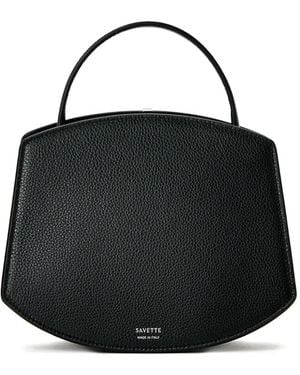 SAVETTE Florence 20 Grained Tote Bag - Black