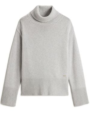 Woolrich Jersey con dobladillo de canalé - Gris