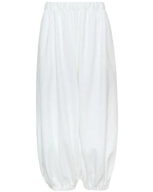 Comme des Garçons Elasticated-Cuff Pants - White
