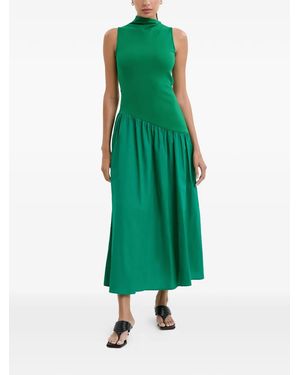 MARCELLA Vestido Midi Hutton Sin Mangas - Verde