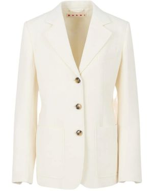 Marni Virgin Wool Jacket - Natural