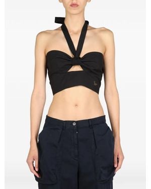 1/OFF Cut-Out-Design Top - Black
