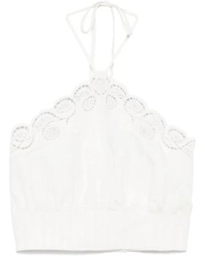 Jonathan Simkhai Haut Crop Mellie - Blanc