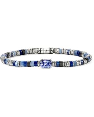 John Hardy Heishi Tansanit-Armband - Weiß