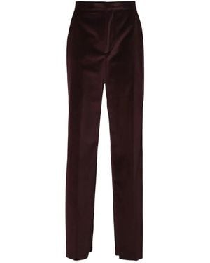 Tagliatore Velvet Pants - Purple