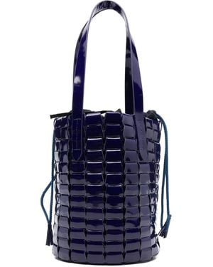 Dragon Diffusion Bolso Bombonera Tejido - Azul