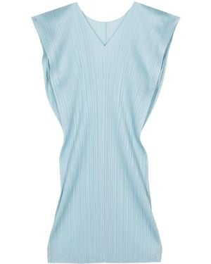 Pleats Please Issey Miyake プリーツ ドレス - ブルー