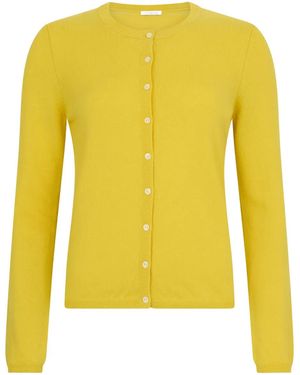 Malo Vest Met Ronde Hals - Geel