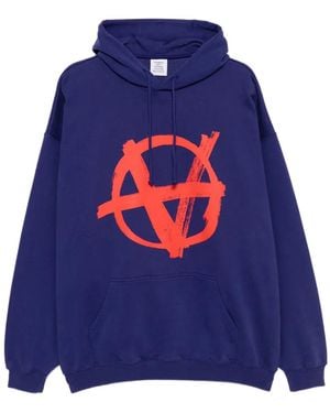 Vetements グラフィック パーカー - ブルー