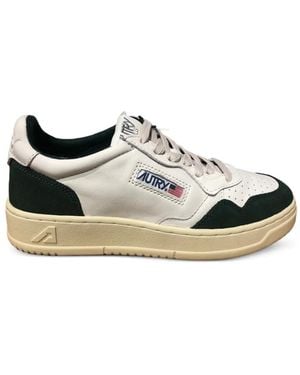 Autry Medalist Low Sneakers Mit Logo - Weiß