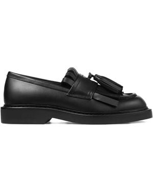 Jimmy Choo Fringe Loafers - Black