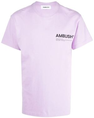 Ambush T-Shirt Workshop Girocollo - Viola