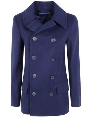 Polo Ralph Lauren Double-Breasted Coat - Blue