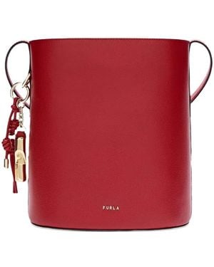 Furla Roxie Leather Shoulder Bag - Red