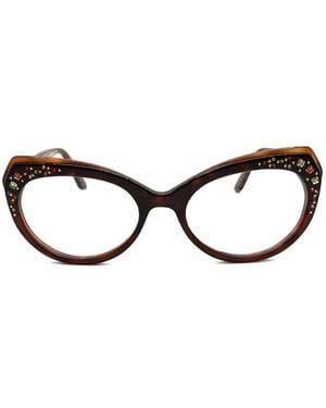 Francis Klein Gafas Emilie Con Montura Cat Eye Cuadrada - Negro