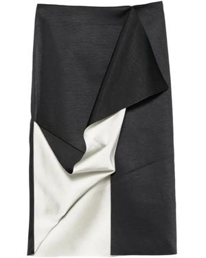 Rohe Draped Midi Skirt - Black