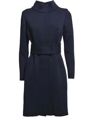 Charlott Belted Coat - Blue