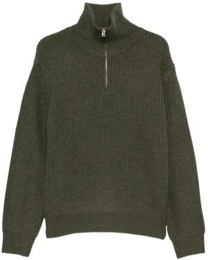 A.P.C. Daniel Half-Zip Jumper - Green