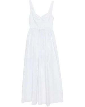 Matteau Bralette Midi Dress - White