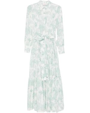 MC2 Saint Barth Jensen Belted Maxi Dress - White