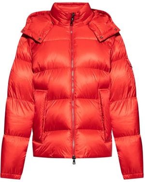 Moncler Hooded Quilted Jacket - レッド