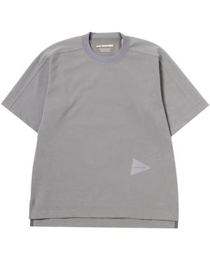 and wander Uv Cut Dry T-Shirt - Grey