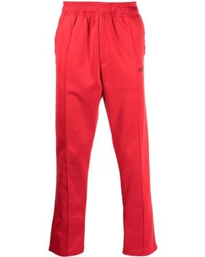 Purple Brand Logo-Print Track Trousers - Red